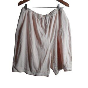 Junonia cotton blend Knit Peach shorts elastic waist pockets Sz 2X PJ casual